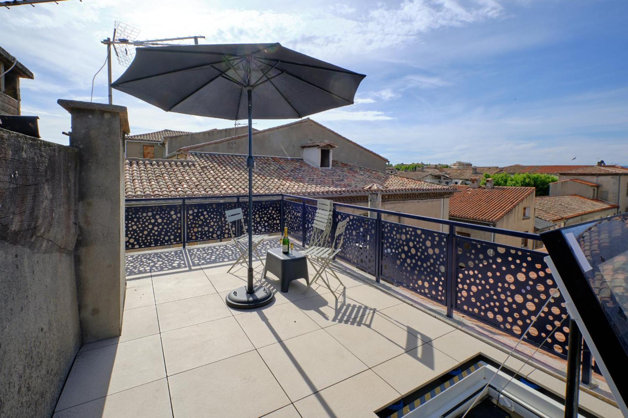 Apartamento Mon Toit Carcassonnais •Hypercentre •Terrasse •Vue Carcasona Exterior foto